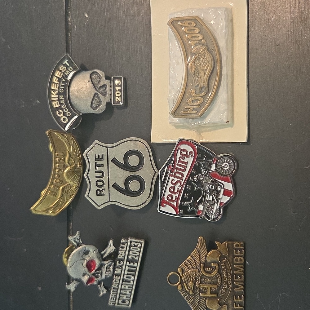 Assorted Motorcycle Rally Pins